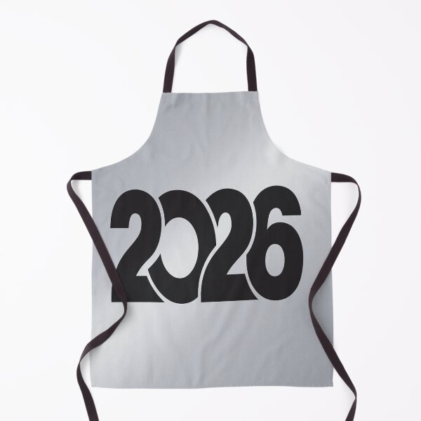 Item preview, Bold Minimal 2026 New Year Typography | Modern Black Number Art designed and sold by POD DYNASTY | Original Print On Demand T-Shirt Graphics.