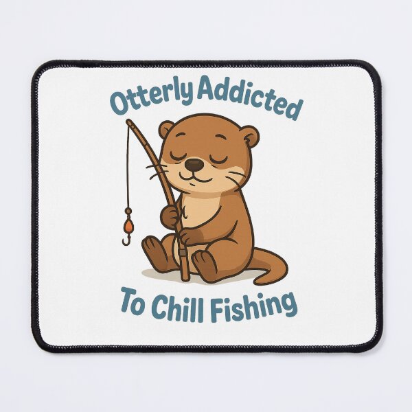 Item preview, Otter Fishing Chill Hobby Pun designed and sold by TwillTees.