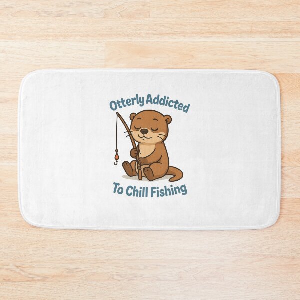 Item preview, Otter Fishing Chill Hobby Pun designed and sold by TwillTees.
