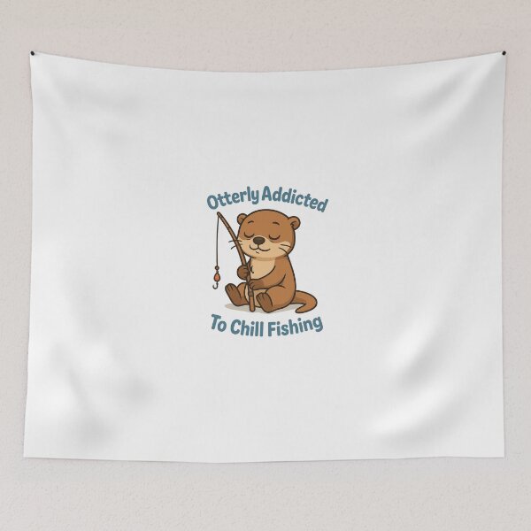 Item preview, Otter Fishing Chill Hobby Pun designed and sold by TwillTees.