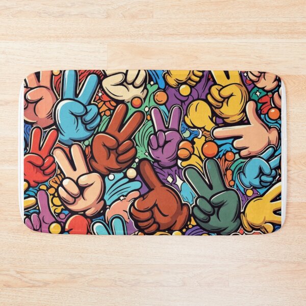 Item preview, Expressive Hands Micro Pattern – Seamless Playful Gesture Design designed and sold by BlueYasmine.