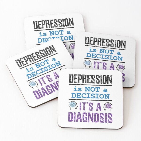 Item preview, Depression Is Not a Decision It's a Diagnosis Mental Health Awareness designed and sold by jaygo.