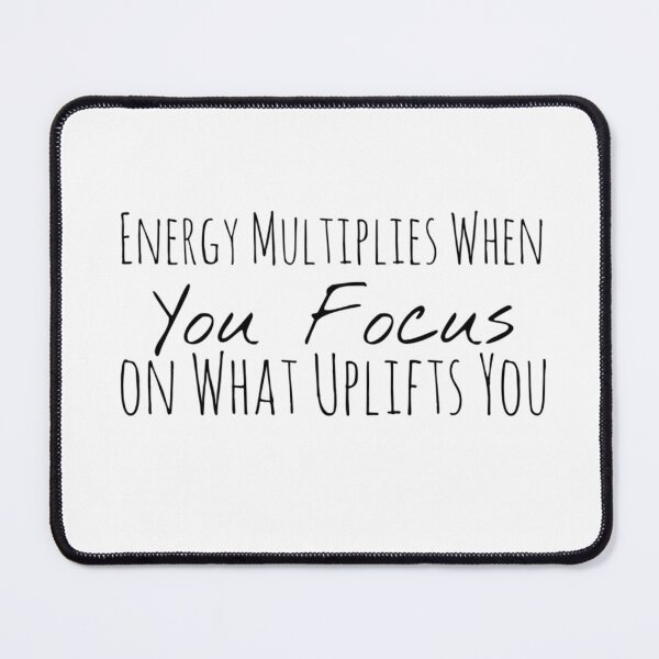 Item preview, Energy Multiplies When You Focus on What Uplifts You – Vitality Affirmation designed and sold by Camila  Ardila.