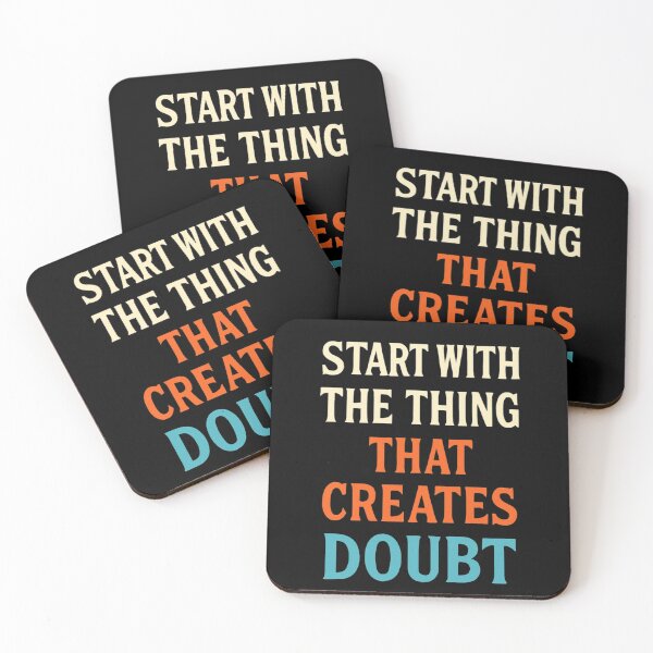Item preview, START WITH THE THING THAT CREATES DOUBT designed and sold by Motivive.