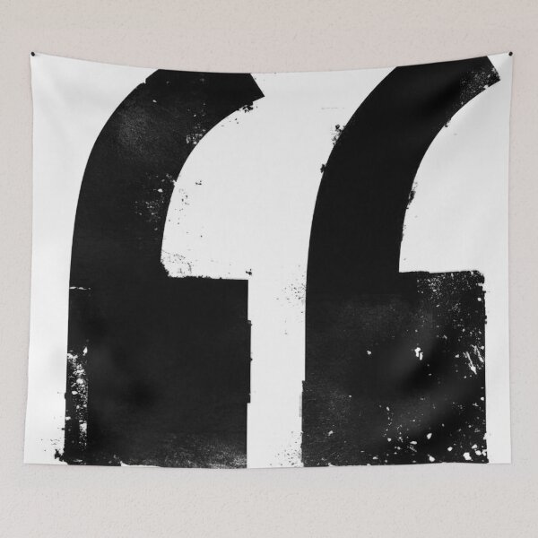 Item preview, Abstract Black Quotation Marks designed and sold by Uriele.