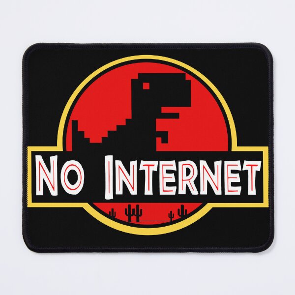 Item preview, Funny Nerdy No Internet Dinosaur Game Sci-Fi Fan designed and sold by MathWare MathClips.