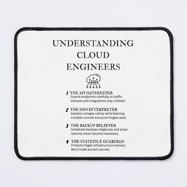 Item preview, Cloud Engineer Life Explained – Funny Tech Designs designed and sold by PsyFlow35.