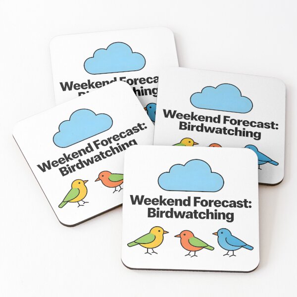 Item preview, Weekend Forecast Looks Like Birdwatching – Funny Bird Lover Design designed and sold by NatureNookTees.