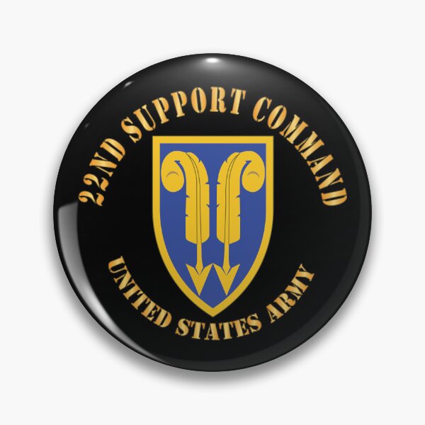 Item preview, Army - 22nd Support Command - SSI - US Army Cir X 300 designed and sold by Military Insignia Products.