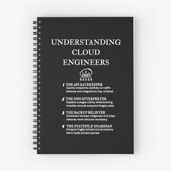 Item preview, Cloud Engineer Life Explained – Funny Tech Designs – Black designed and sold by PsyFlow35.