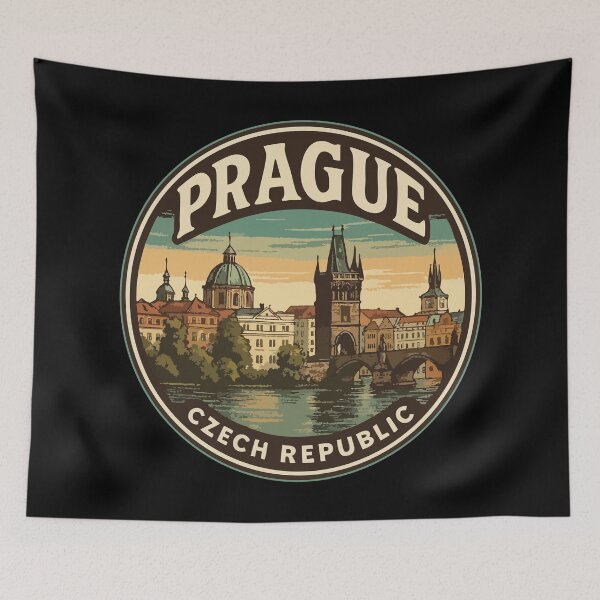 Item preview, Prague Czech Republic Vintage  designed and sold by TomFrontierArt.