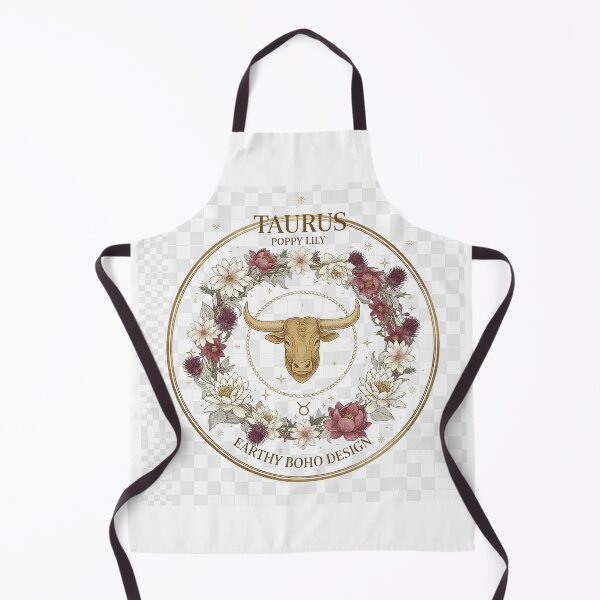 Item preview, Taurus Zodiac Sign: Aesthetic Floral Wreath and Botanical Bull Head. Earthy Boho Design Featuring Poppy and Lily. designed and sold by Studiocolors.