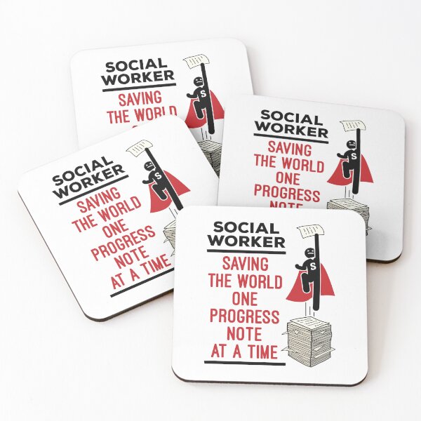 Item preview, Funny Social Worker Progress Note Quote designed and sold by jaygo.
