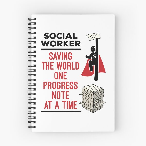 Item preview, Funny Social Worker Progress Note Quote designed and sold by jaygo.