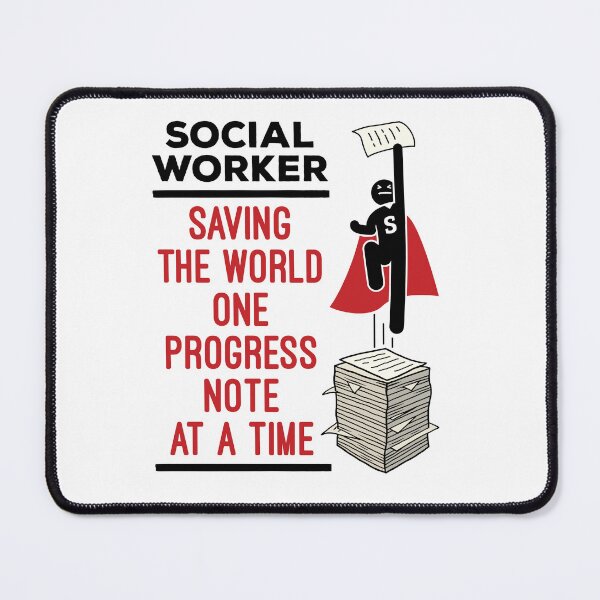Item preview, Funny Social Worker Progress Note Quote designed and sold by jaygo.