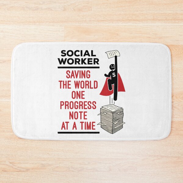 Item preview, Funny Social Worker Progress Note Quote designed and sold by jaygo.