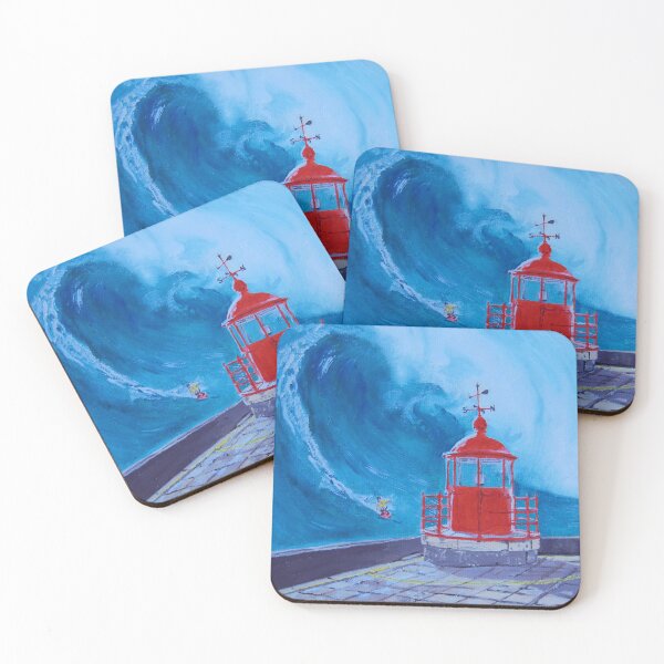 Item preview,  Giant wave, Portugal, lighthouse, decor,  unforgettable designed and sold by SandraSRomao.