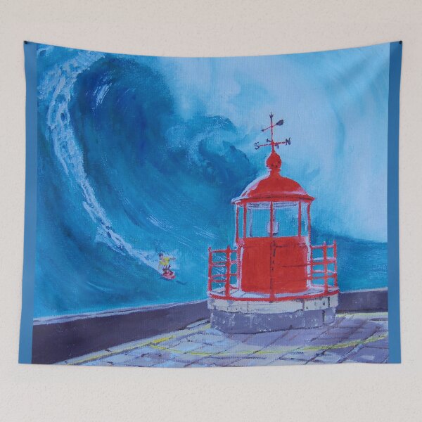 Item preview,  Giant wave, Portugal, lighthouse, decor,  unforgettable designed and sold by SandraSRomao.