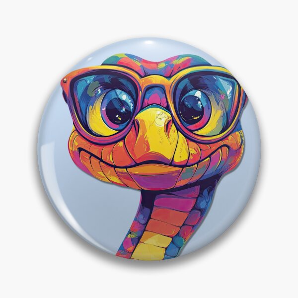Artikelvorschau, Bunte Regenbogen-Schlange mit Sonnenbrille entworfen und verkauft von jgvisualarts.