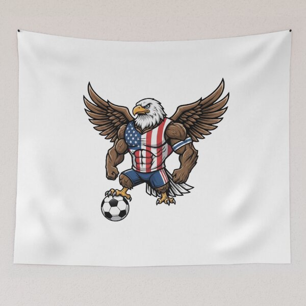 Item preview, Strong American Eagle Football Mascot 2026 designed and sold by ArtByKatti.