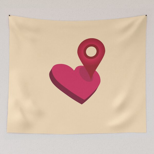 Item preview, Heart Geolocalization designed and sold by Lateral-Art.
