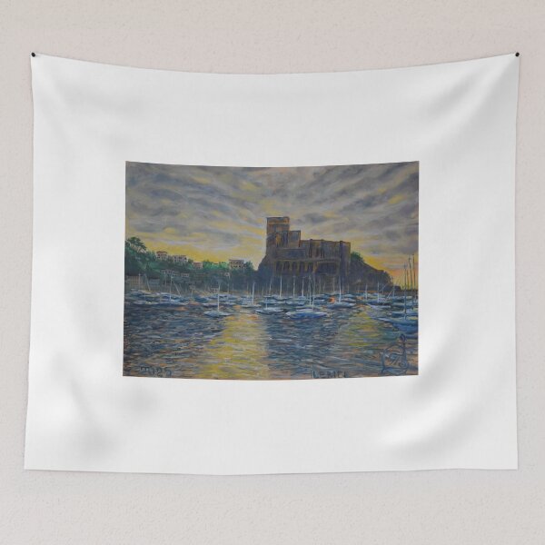 Item preview, Oil painting - Castle of Lerici, Liguria designed and sold by Igor Pozdnyakov.