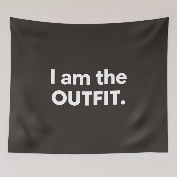 Item preview, clean, bold statement tee for anyone who is the outfit. Minimalist, stylish, and perfect for everyday wear. designed and sold by EchopawCo.