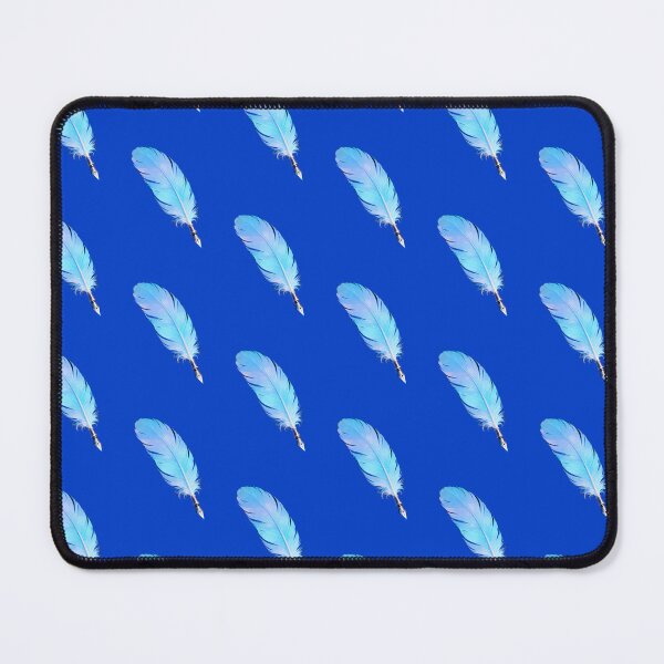 Item preview, Beautiful Blue Feather Quill Pen - Artistic Writing Tool Illustration designed and sold by RudArtAI.