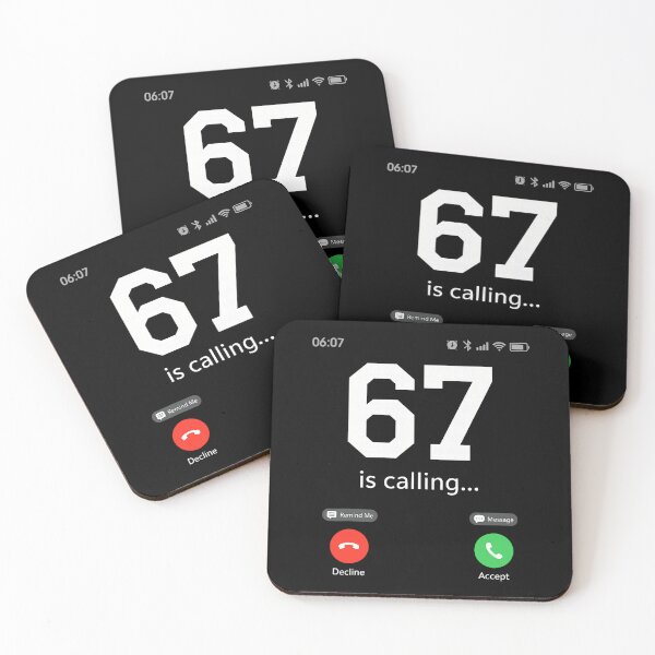Item preview, 67 Is Calling Phone Screen designed and sold by cerima.