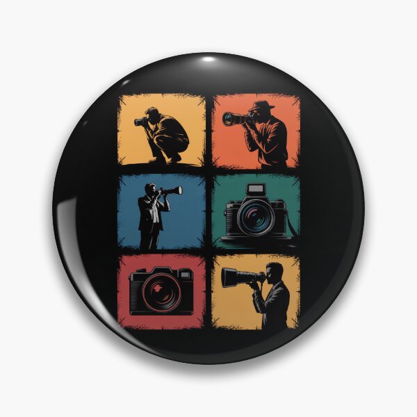 Item preview, Retro Photographer Silhouettes Cameras designed and sold by MooonTees.