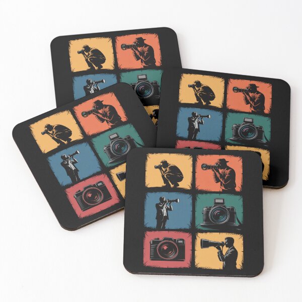 Item preview, Retro Photographer Silhouettes Cameras designed and sold by MooonTees.