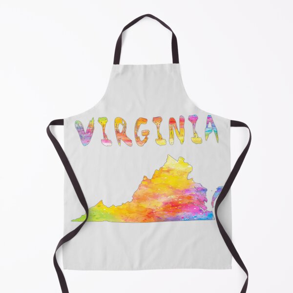 Item preview, Vibrant Watercolor Virginia Map - Artistic State Pride designed and sold by mashmosh.