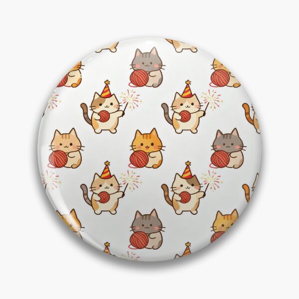 Item preview, Cute Festive Cats New Year Seamless Pattern designed and sold by BlueYasmine.