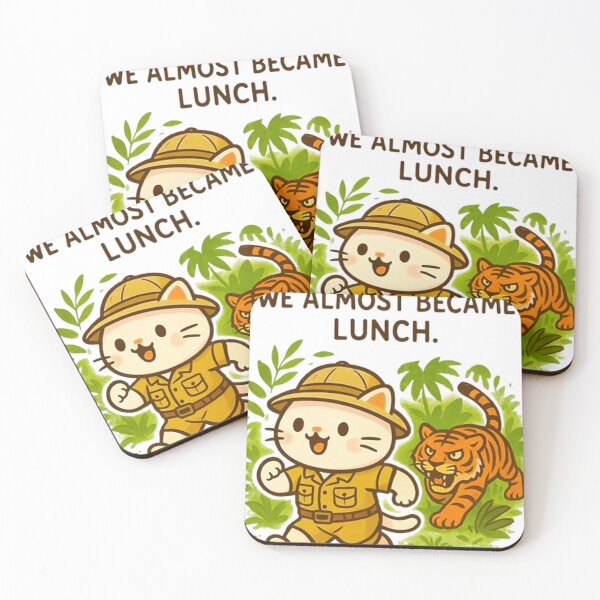 Item preview, Cute Mochi-Paw's Jungle Adventure: We Almost Became Lunch! designed and sold by MT-Hub | Cute Aesthetic Art, Stickers & Phone Cases.
