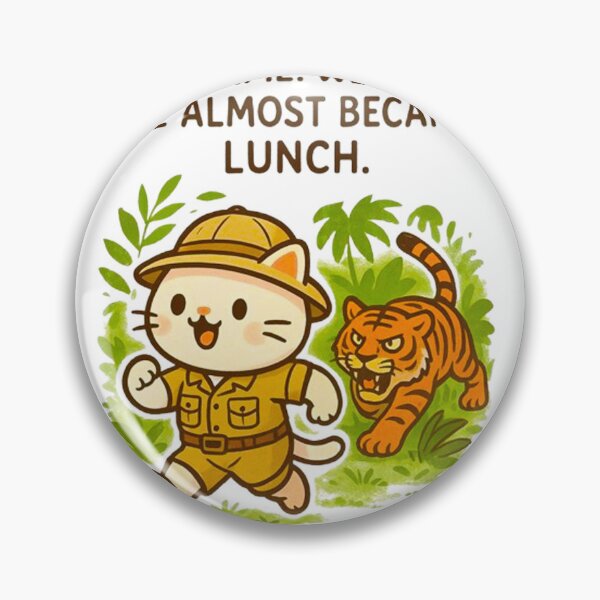 Item preview, Cute Mochi-Paw's Jungle Adventure: We Almost Became Lunch! designed and sold by MT-Hub | Cute Aesthetic Art, Stickers & Phone Cases.