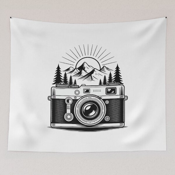 Item preview, Hiking Hiker Mountain Cameras Photo designed and sold by MooonTees.