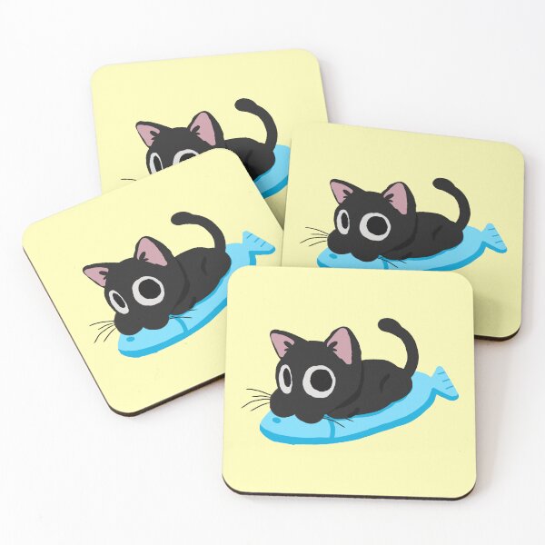 Item preview, Kitten on a Fish designed and sold by MichiMIAU10.