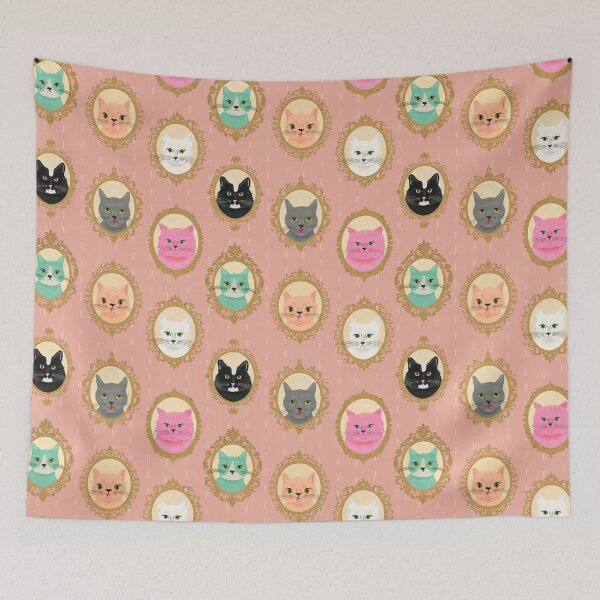 Item preview, Cat Cameos - Cute Kitty Portraits designed and sold by Carrie Cantwell Art.