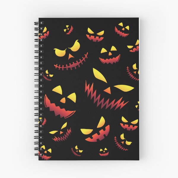 Item preview, Creepy Halloween Faces – Spooky Horror Pattern designed and sold by JA World - Art & Design.