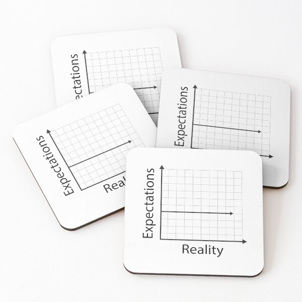 Item preview, The Reality Graph - Minimalist Expectation vs Reality designed and sold by Nothing Wow.