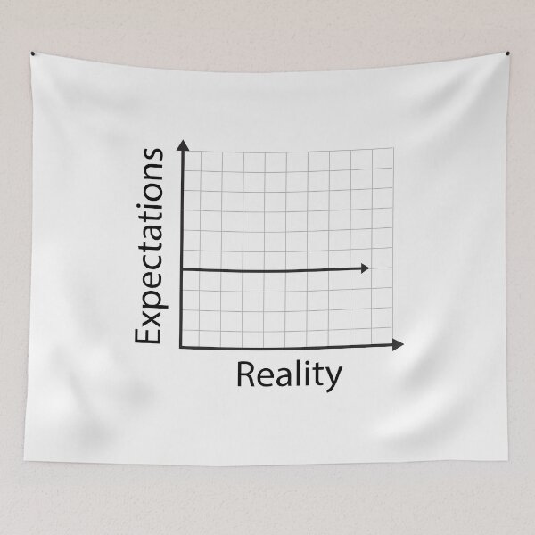 Item preview, The Reality Graph - Minimalist Expectation vs Reality designed and sold by Nothing Wow.