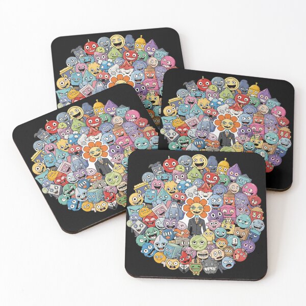 Item preview, Circular Group of Whimsical Doodle Characters designed and sold by PopStars1993.