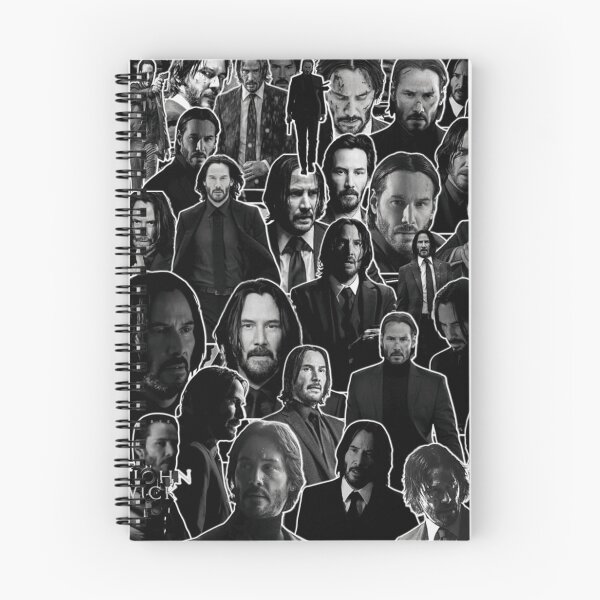 Item preview, Keanu Reeves Canadian Actor John Wick Black and White Collage Artwork designed and sold by Le Huy.