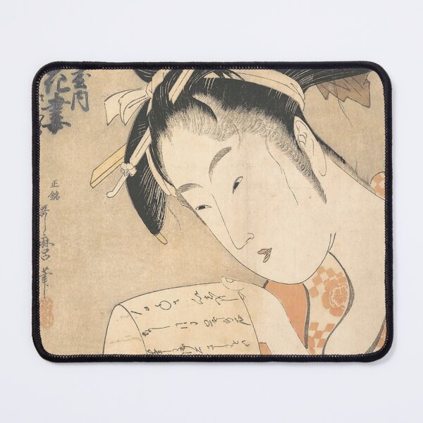 Item preview, The Courtesan Hanazuma Reading a Letter designed and sold by AnimaliaStar.