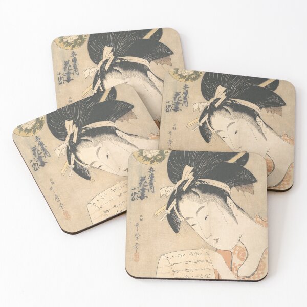 Item preview, The Courtesan Hanazuma Reading a Letter designed and sold by AnimaliaStar.