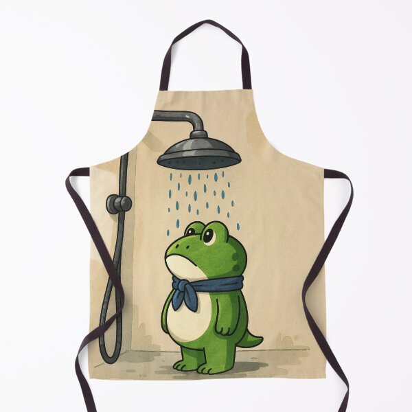 Item preview, bathroom art, funny frog bathroom art designed and sold by AddlPoolart.