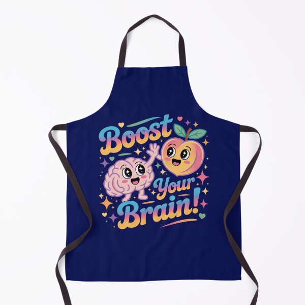 Item preview, Copy of Boost Your Brain – Cute Kawaii Brain & Peach Motivation | Study, School & Teacher Gift designed and sold by DigitalArtByNow.