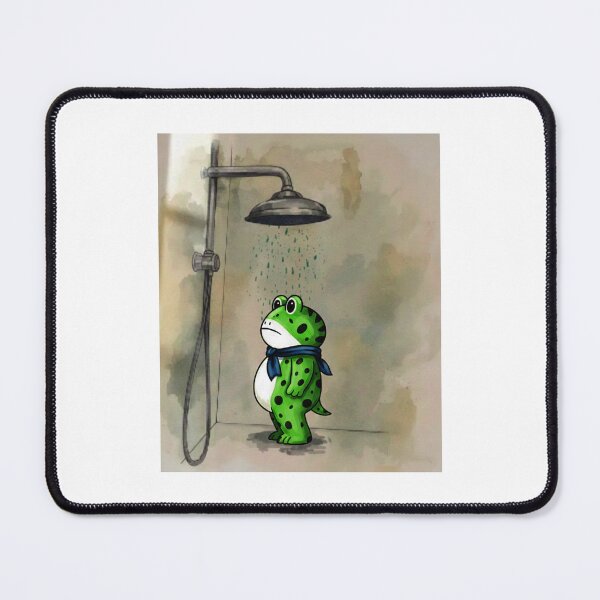 Item preview, bathroom art, funny frog bathroom art designed and sold by AddlPoolart.