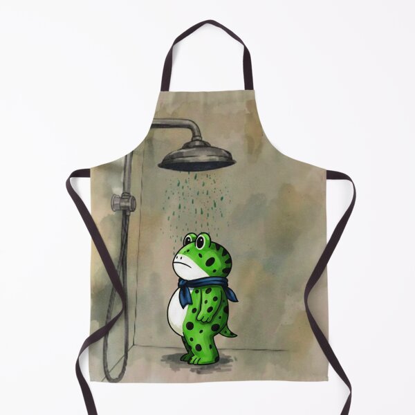 Item preview, bathroom art, funny frog bathroom art designed and sold by AddlPoolart.