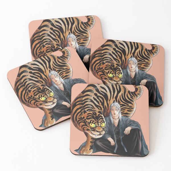 Item preview, Sansin and his tiger, god of the mountain. Korean mythology. designed and sold by SoHappyColors.